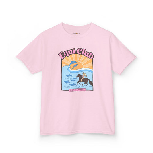 Equi Club Youth  "Horse Girl Summer" Tee (front Print) - au