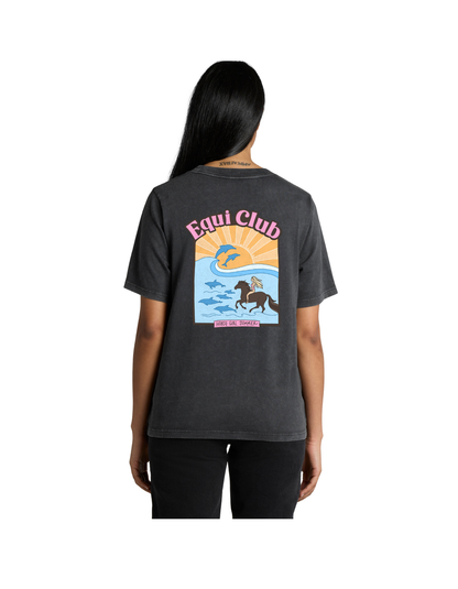 Equi Club "Horse girl summer" Heavy stone washed tee Au