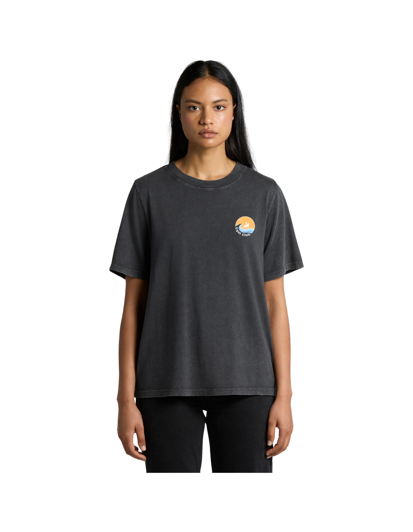 Equi Club "Light Rider" Heavy Stone Washed tee Au