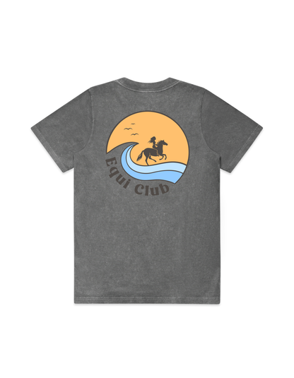 Equi Club "Golden hour" Heavy stone washed Tee Au