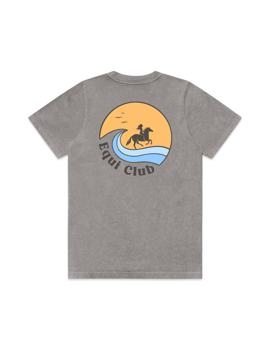 Equi Club "Golden hour" Heavy stone washed Tee Au
