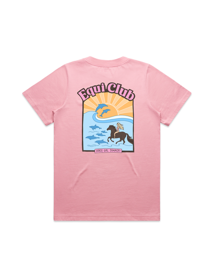 Equi Club "Horse girl summer" Heavy tee (back print) AU