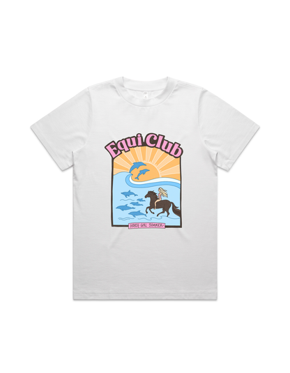 Equi Club "Horse girl summer" Heavy tee (front print)  AU
