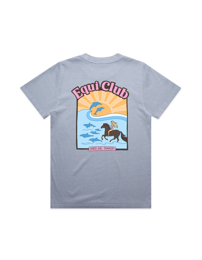 Equi Club "Horse girl summer" Heavy tee (back print) AU