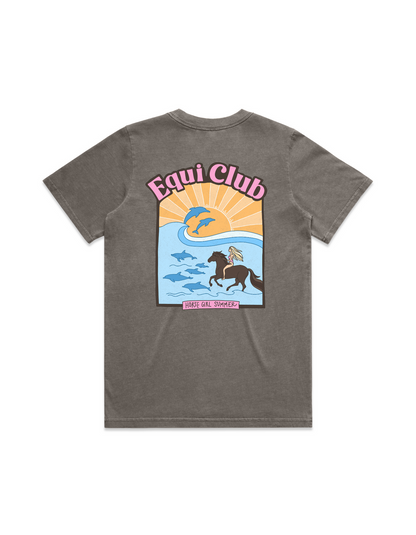 Equi Club "Horse girl summer" Heavy tee (back print) AU