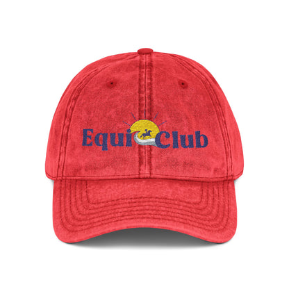 Equi Club Vintage Style Embroidered Cap