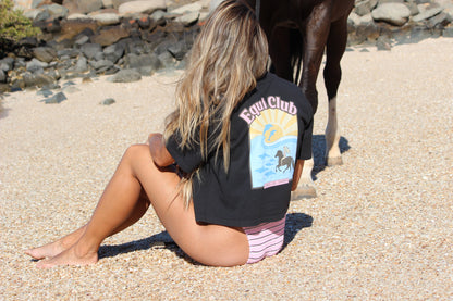 Equi Club " Horse Girl Summer " Faded Crop - au