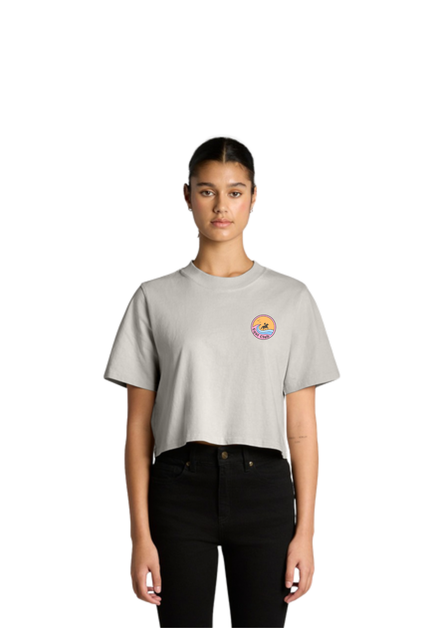 Equi Club " Horse Girl Summer " Faded Crop - au