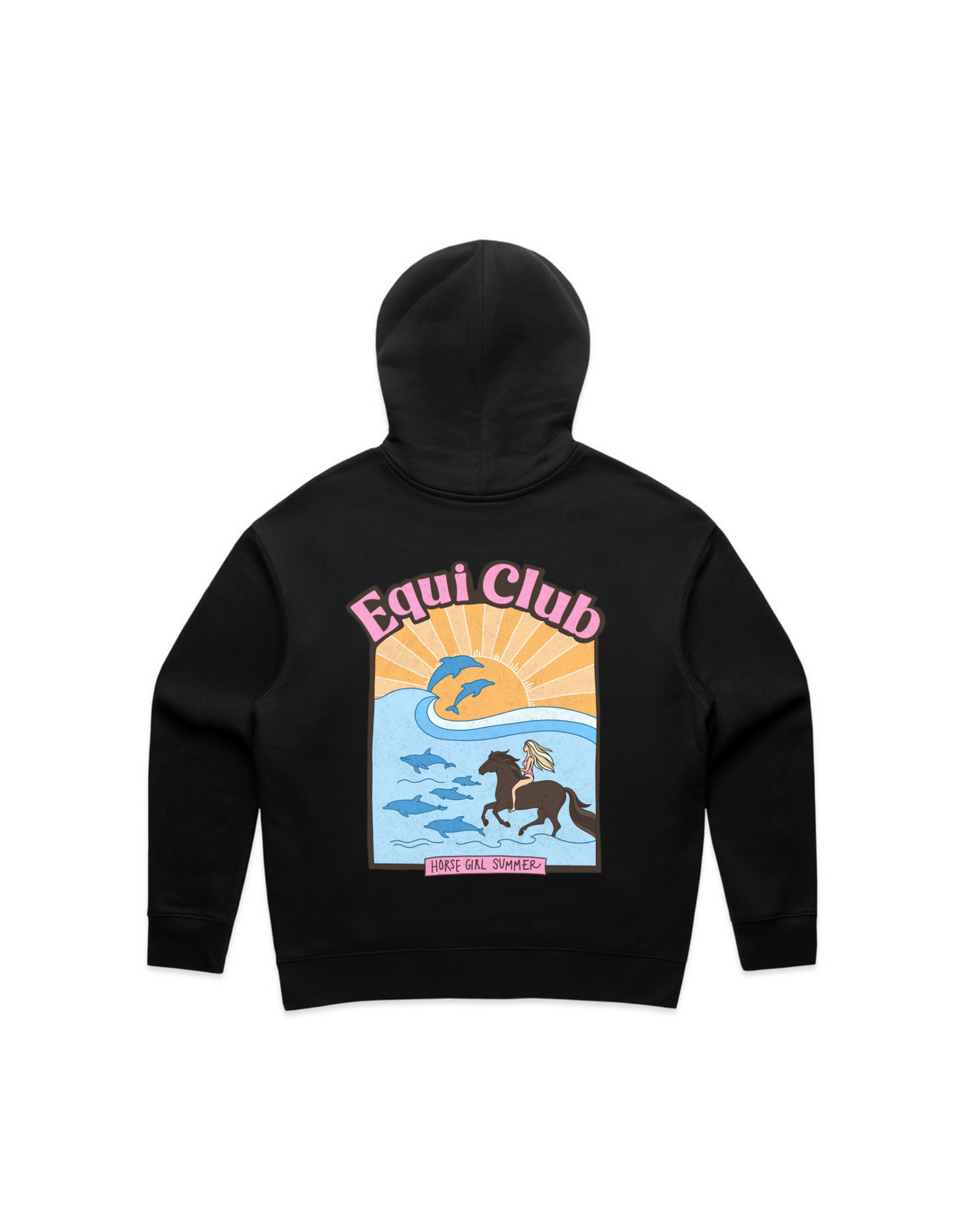 Adults Horse Girl Summer Hoodie - AU