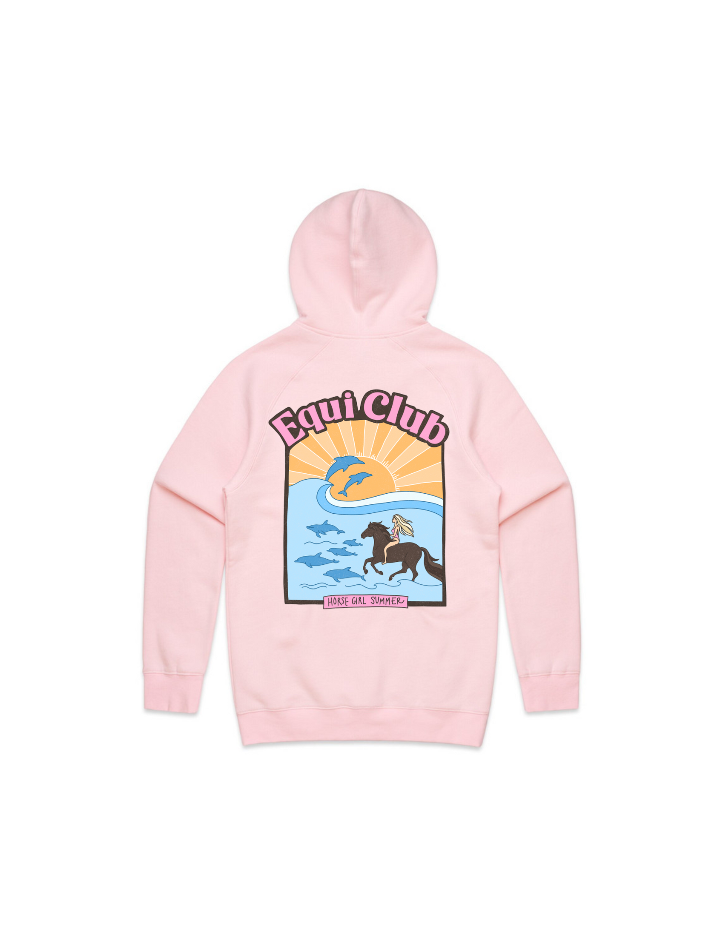 Adults Horse Girl Summer Hoodie - AU