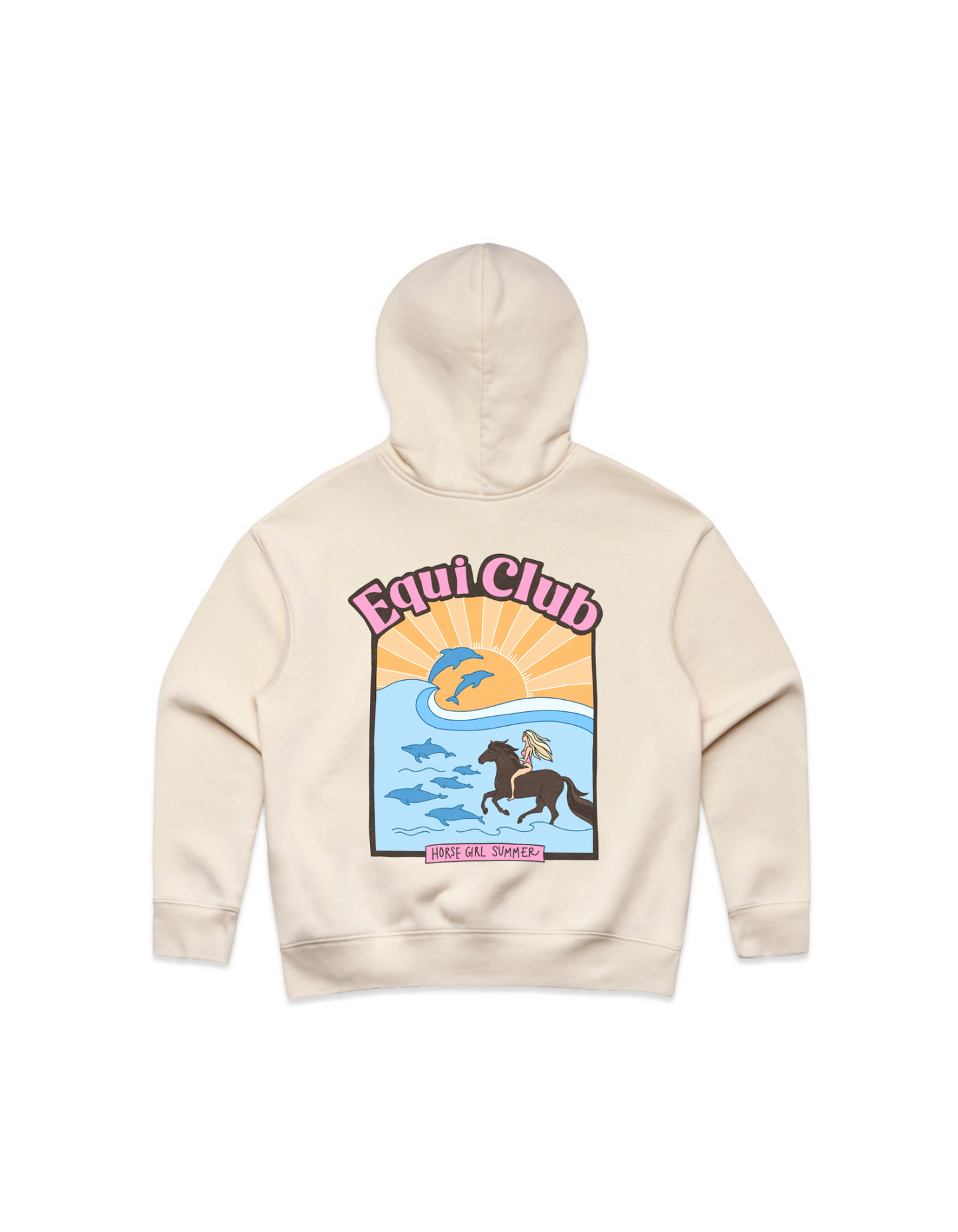 Adults Horse Girl Summer Hoodie - AU