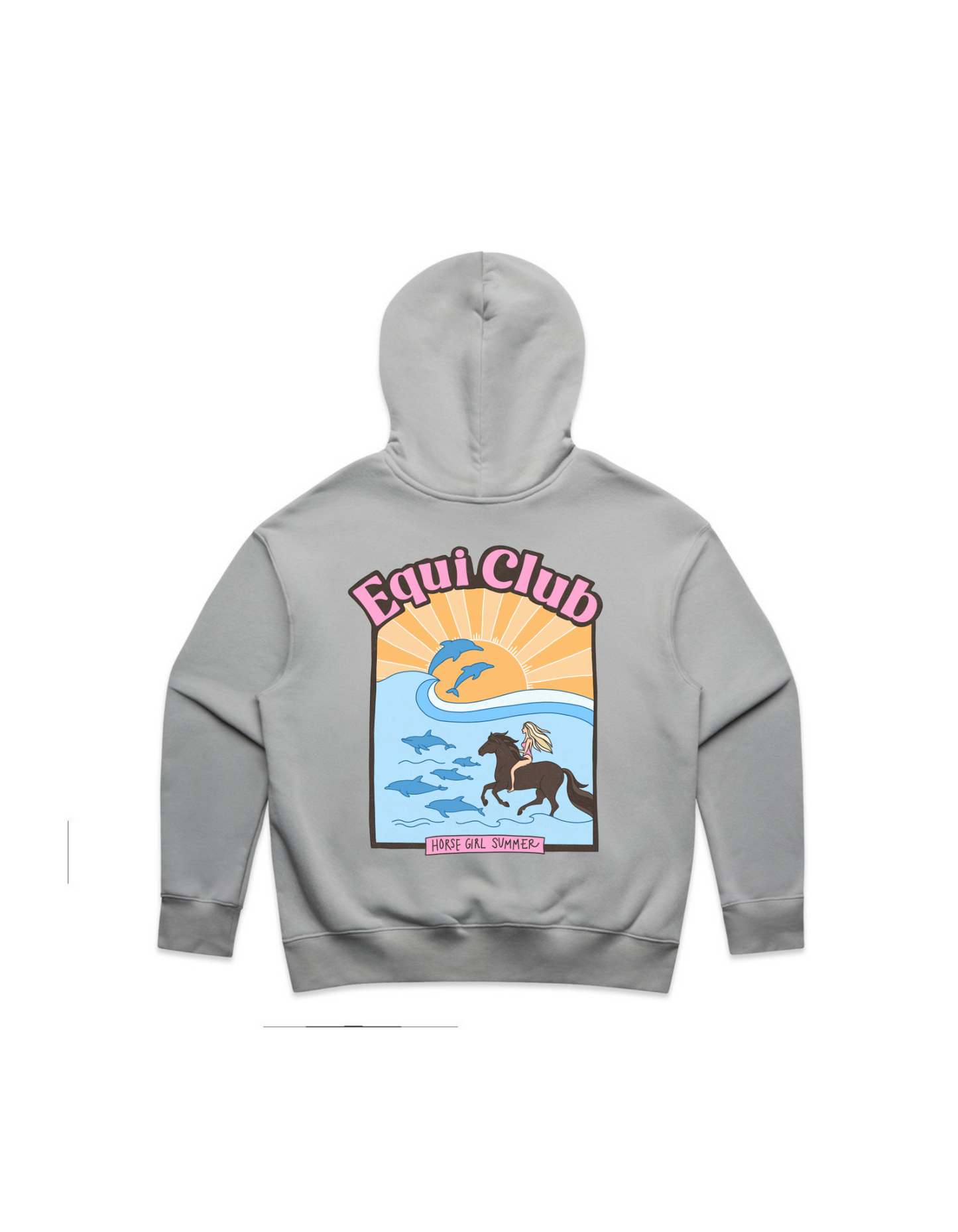 Adults Horse Girl Summer Hoodie - AU